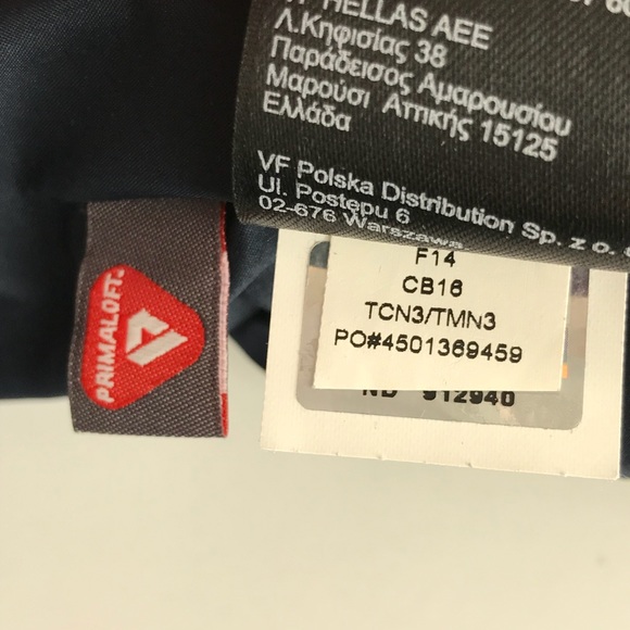 The North Face Navy Blue Quilted Coat Jacket Long - Picture 8 of 15